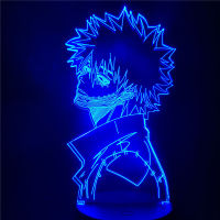 Anime Figures My Hero Academia Dabi 3d Night Lights The Amazing Heroes Toys Model Doll Action Figurine Collection Lighting Gift