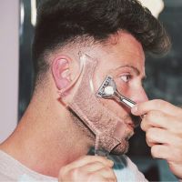 【CC】 1pc Men Beard Shaping Styling Template Comb Men  39;s Combs Trim Templates Mustache Tools