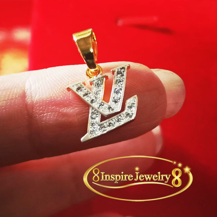 inspire-jewelry-จี้งานแฟชั่นอินเทรน-ฝังเพชรสวิส-gold-plated