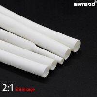 1 Meter White Dia 1 2 3 4 5 6 7 8 9 10 12 14 16 20 30 40 50 60 mm Heat Shrink Tube 2:1 Polyolefin Thermal Cable Sleeve Insulated Cable Management