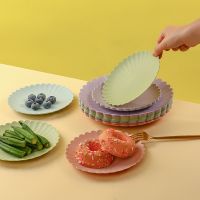 【CW】 Food Plate Plates Unbreakable Dinner Dishwasher Microwave Safe Plastic