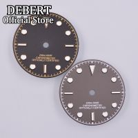 DEBERT 29Mm NH35 Dial Luminous Dial Black Gray Watch Face For ETA 2824 2836 Miyota 8215 8205 821A DG2813 3804 Automatic Movement