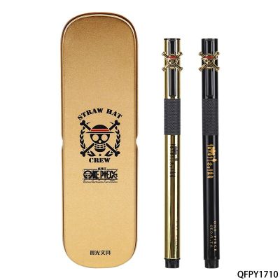 ZZOOI M&amp;G Ink Pen QFPY1710 One Piece Metal Fountain Pen EF Nib Black Pen Gold Pen Signing Pen School Supplies Office Supplies