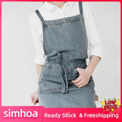 Simhoa ผ้ากันเปื้อนอเนกประสงค์สำหรับผู้ใหญ่ผ้ากันเปื้อนสำหรับทำอาหารงานไม้ร้านอาหาร