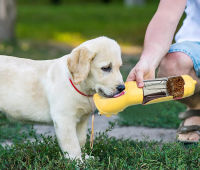 feeding bottle with poop bag Diet Cup Easy to Use Leak-proof Durable Travel Water Dispenser for Small Animal