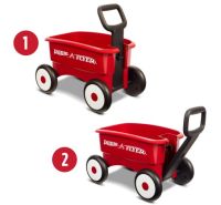 Radio Flyer My 1st 2-in-1 Wagon &amp; Ride-On รถเข็นใส่ของลากจูงและผลักเดินได้