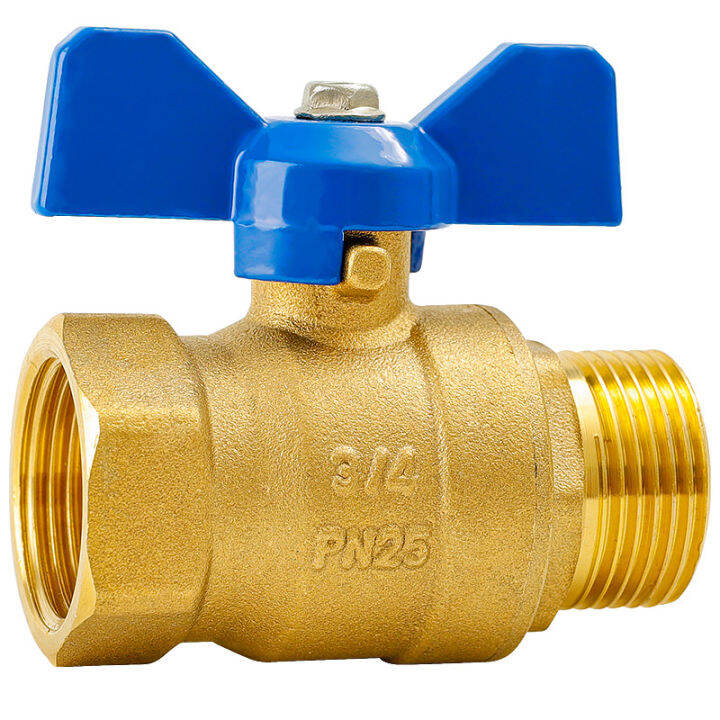 Ball valve 4 points inner and outer wire copper 6 points double outer