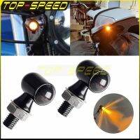 1 Pair 8mm Bolt Universal LED Lamp Motorcycle 12V Turn Signals Lights For Harley Dyna Softail Street Bob FXDB FXBB FXD Low Rider