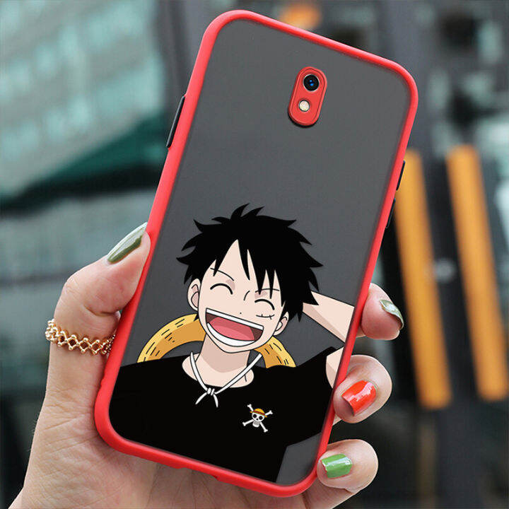 เคส-samsung-j3-pro-2017-case-การ์ตูน-luffy-ultra-thin-skin-รู้สึก-frosted-เลนส์ใสกล้องฟิล์มป้องกัน-ฝาหลังแบบแข็ง-ขอบซิลิโคนอ่อนนุ่ม-เต็มปก