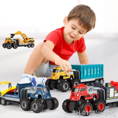 ☎ Meninos de brinquedo carro liga engenharia veículo caminhão modelo escavadeira dumper grua guindaste inertia resgate crianças presente aniversário