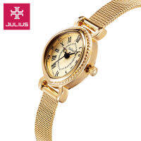 Top Julius Lady Woman Wrist Watch Elegant Retro Fashion Hours Dress Bracelet Chain School OL Girl Birthday Gift JA-568