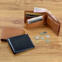 ร้อน, ร้อน★05-145/13 tri-fold wallet with coin pocket กระเป๋าสตางค์หนังแท้ กระเป๋าตังค์หนังแท้ ยี่ห้อ klaas ของแท้