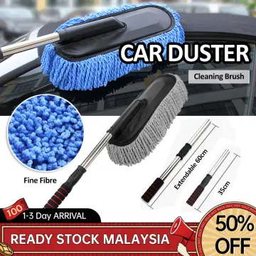 Double Brush Head Car Washing Mop Rectratable Telescopic Rotating