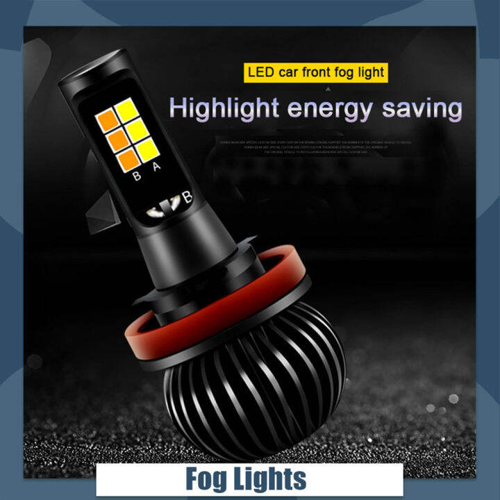 Universal Car Led Front Fog Lights High Beam Low Beam Super Bright Dual