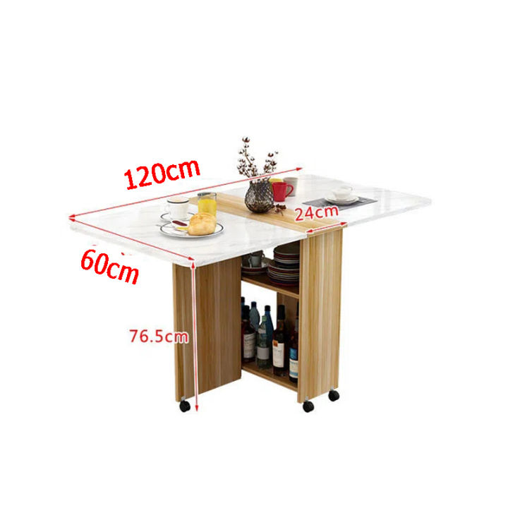โต๊ะกินข้าว-โต๊ะกินข้าว-โต๊ะไม้พับได้-โต๊ะเอนกประสงค์-โต๊ะกินข้าว-โต๊ะทำงาน-โต๊ะพับ-โต๊ะเก็บของ-ขนาด-120x60x77cm