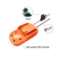 ；’；‘、。 For Ridgid /AEG 18V Hyper Li-Ion Battery DIY Dock Power Connector Battery Converter 12 Gauge Robotics Power Wheels Adapter DIY