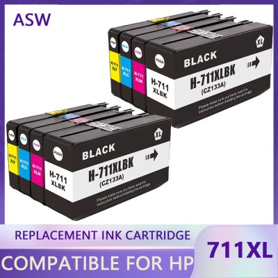 For HP 711XL 711 HP711 Replacement Ink Cartridge Full With Ink Compatible For HP DesignJet T120 T520 Printer Ink Cartridges