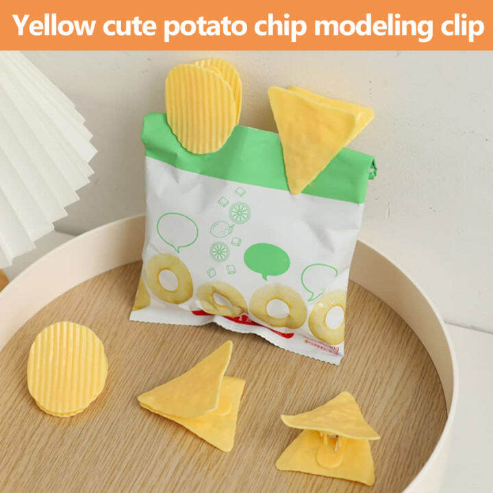 Cute ChipsShaped Sealing Clips,Food Bag Clips Storage Bags Sealer Chip Bag Clips For Food,Snack