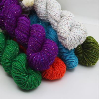 【CW】∏✥  45g Yarn Medium Thick Wool Crochet Thread Baby Scarf Knitting Colorful for Sweater45g Soft Cotto