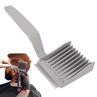 ตัดผม Fade Combs ตำแหน่งโค้งแบนด้านบนหวีอุปกรณ์ตัดผม8X3.3X1.1นิ้ว Ergonomic Curved Positioning Comb สำหรับเดินทาง