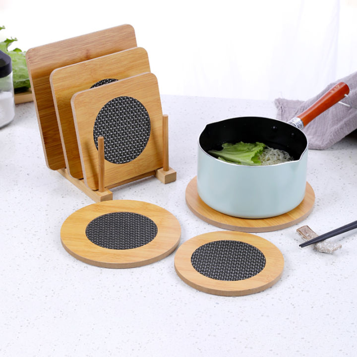 Wooden Nonslip Heat Pad For Kitchen