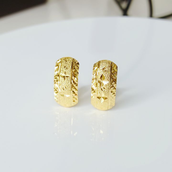 QQmm Jewelry 24k Bangkok Gold Plated clip Earrings | Lazada PH