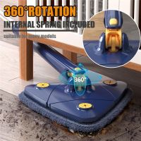 ✐☼♨ 360° Rotatable Mop Adjustable Cleaning Tool Telescopic Triangular Mop for Home Tub/Tile/Floor/Wall Cleaning Dry Wet Floor Mop