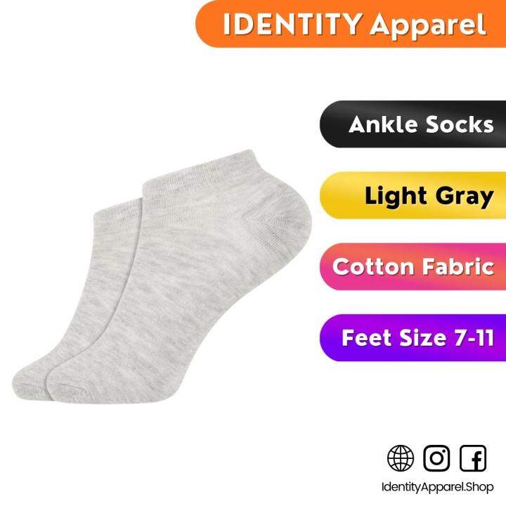 Unisex Plain Colored Ankle Length Socks Lazada PH