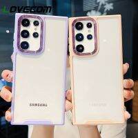 FDD ใสแบบเคลือบหรูหราเคสโทรศัพท์สำหรับ Samsung S23 S21 S22พิเศษบวกกับ S20 FE A53 A23 A33 5G A52 A14 A12 A13ฝาครอบป้องกันกล้อง