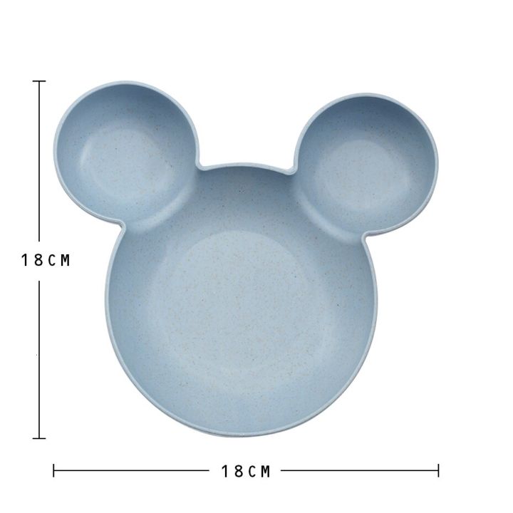 kid-cartoon-mouse-mickey-bowl-dishes-lunch-box-kid-baby-children-infant-baby-rice-feeding-bowl-plastic-snack-plate-tableware