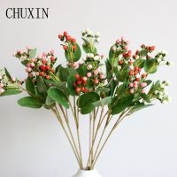 【YF】☑☫﹍  Hypericum Fruit Artificial Arrangement Materials Fake Wedding Vase Photo Props