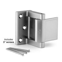 Home Security Zinc Aolly Door Reinforcement Lock Door Stopper Reinforcer Privacy Door Latch