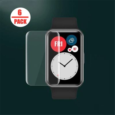 6pcs Soft TPU HD Clear Protective Film For Huawei Honor ES Smart Watch ES/Fit Full Screen Protector Cover For HUAWEI Watch Fit 2 Replacement Parts