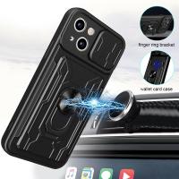 Shockproof Armor Case For iPhone 13 12 11 Pro Max XR XS Max X 8 7 Plus SE2020 Protector Magnetic Bumper Wallet Card Phone Cover