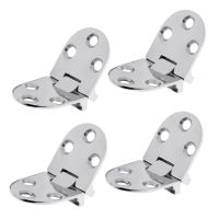 4pcs 316 Stainless Steel Flush Strap Hinge Door Hinge for Marine Boat Yacht Accessories