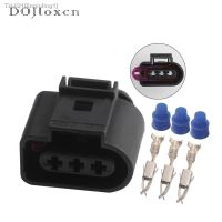 ✎❆ 1/5/10/20/50 Sets 3 Pin For VW Auto Waterproof Black Female Connector 1J0973723 Car 3.5 MM Sensor Socket Plug DJ7035A-3.5-21