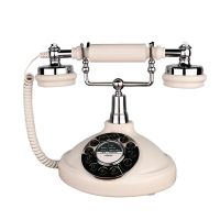 Retro Corded Landline Phone TelPal White Classic Vintage Old Fashion Telephone for Home Office Wired Antique Home Phone Gift