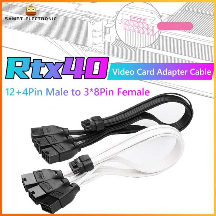 Extension Cable 600w Power Adapter Cable 16pin 12 4pin Male To 3x8pin