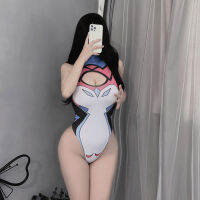 Shuoyao Sexy Lingerie Womens Sexy Dew-Proof Sukumizu One-Piece Swimsuit Cos Hidden Hook Off-Free Open-End Role Play