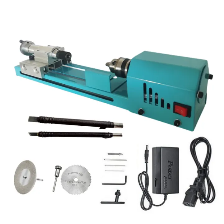 Mini Lathe Machine Woodturning Lathe Adjustable Rotary Buddha Pearl