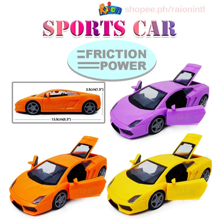 Racing Sports Cars Friction Powered Toy Model Car RIC 17607 Raion Toys
