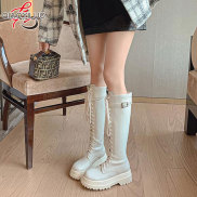 QiaoYiLuo Boots women s new Martin boots ins British style thick bottom