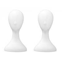 2X Lady High Plastic Head Wig Head Female Model Head White