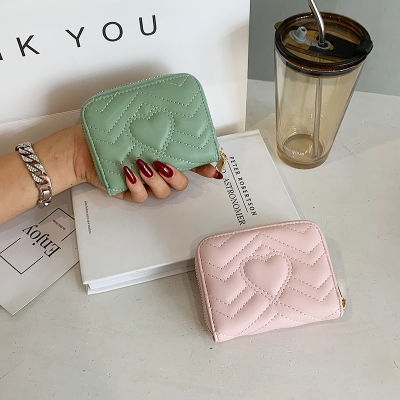 2022 Summer New Korean Style Fashionable Stylish Short Wallet Women Small And Simple Solid Color Card Coin Purse Women 2023