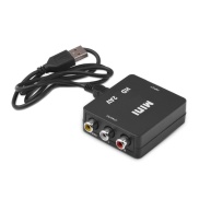 HDMI-compatible to AV 3RCA for Scaler Adapter Commonly Used 1080P Vedio