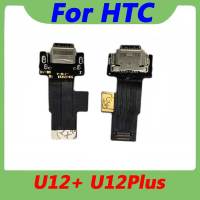 1Pcs สำหรับ HTC U12 Plus USB Charger Connector สายเคเบิล Flex USB แท่นชาร์จ PCB Board Flex Cable Repair Parts