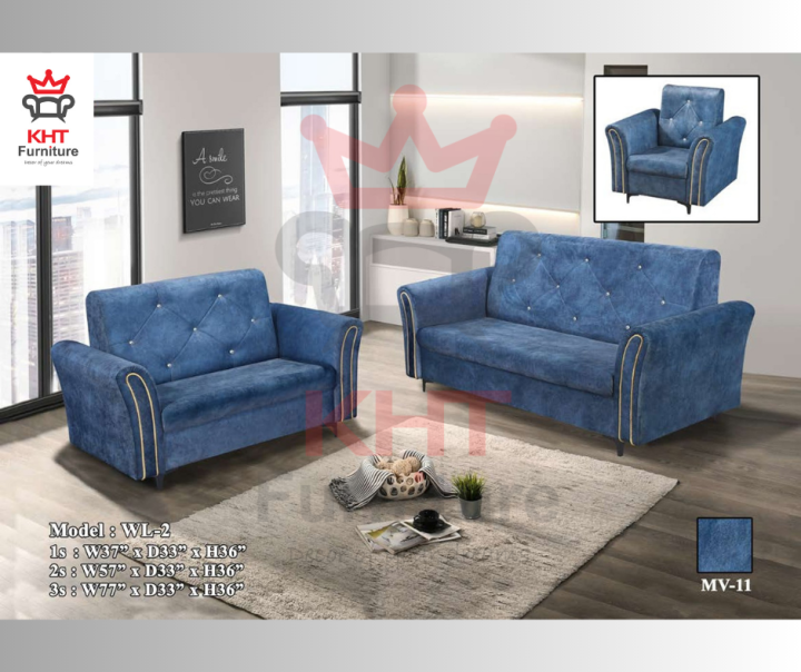 (Klang Valley) Sofa 1, 2 and 3 Seater Full Set Fabric Sofa Lazada