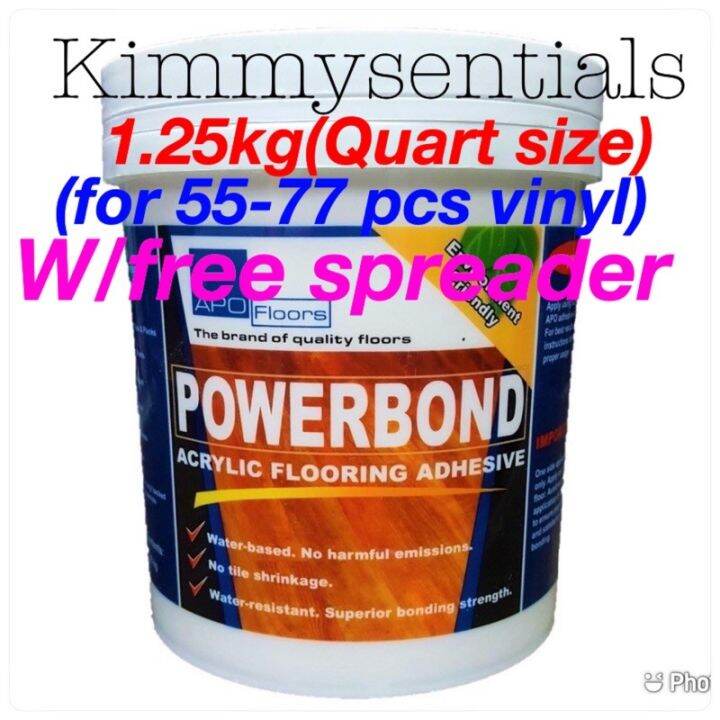 Apo Powerbond Acrylic Flooring Adhesive 1.25kg , vinyl tiles adhesive