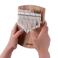 【YF】 17-Key AM-17CY Thumb Kalimba Camphorwood C with Carry Musical Scale Stickers Tuning