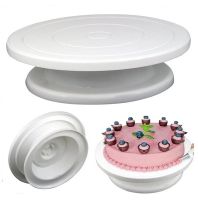 【hot】 Turntable Baking Silicone Mold Plate Rotating Round Decorating Tools Table Pastry Supplies